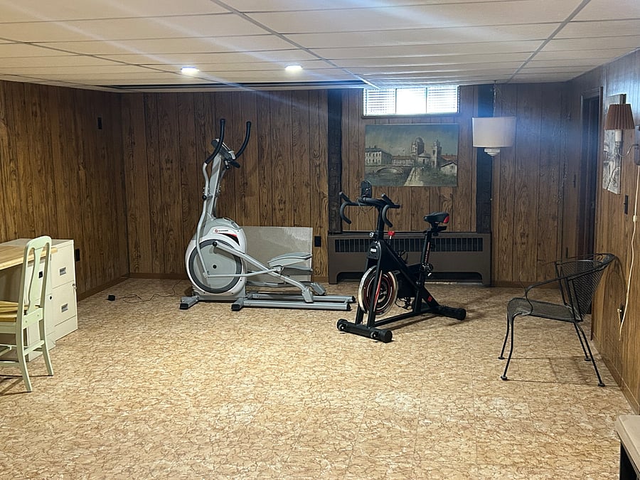 Elliptical and exercise bike