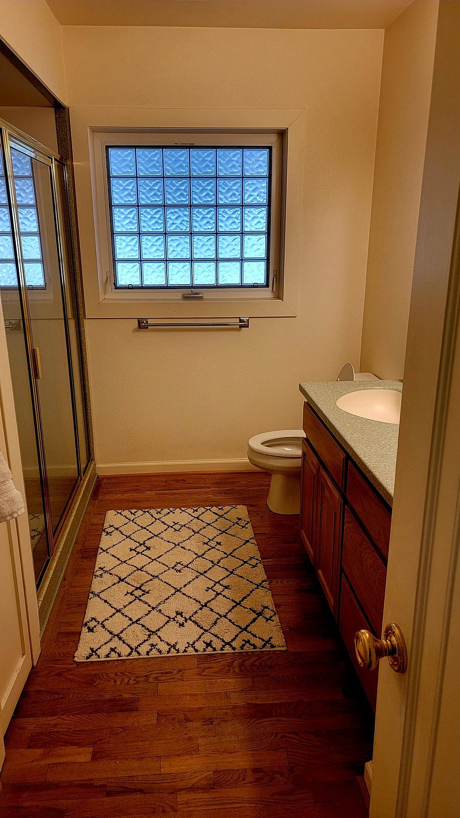 Bathroom with large walk-in shower