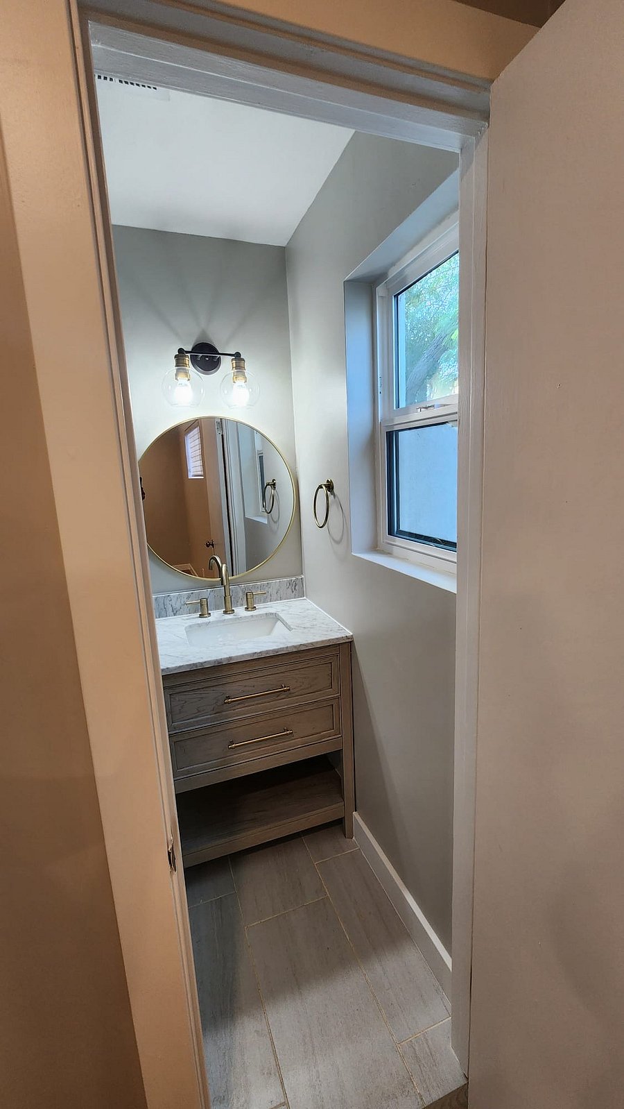 Master bath vanity