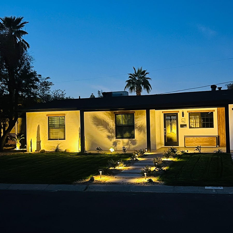 Front and back landscaped with lighting and sprinkler system