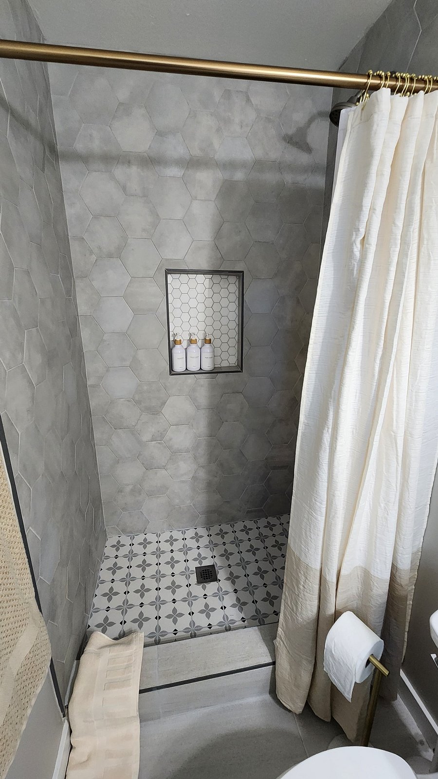 Master shower