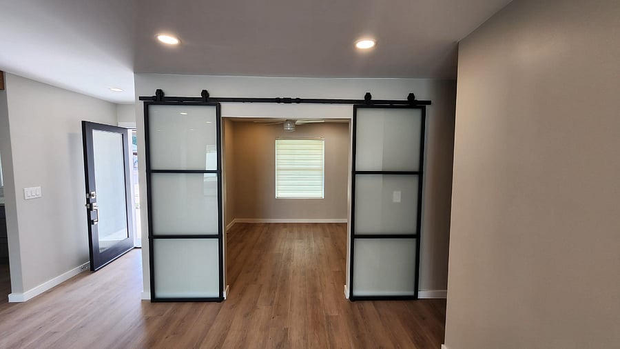 Modern entrance to 3rd bedroom