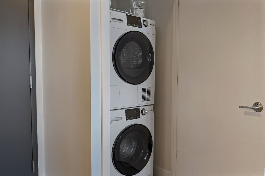 In unit washer and dryer, perfect for your washing convenience.