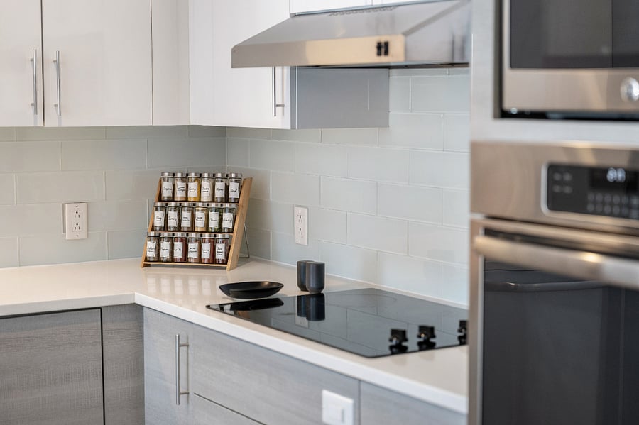 A sleek, modern kitchen that inspires creativity and comfort.
Gather around the island and enjoy time well spent.