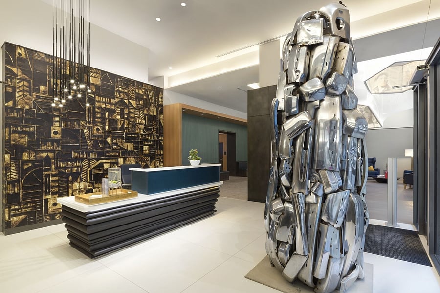 Our welcome lobby, the first point of contact for the experience.