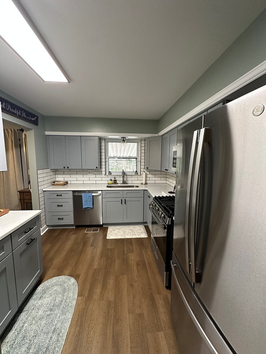 New quartz countertops and new cabinets with brand new appliances