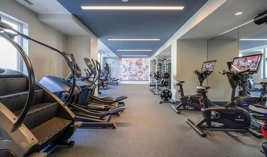 Clean lines, premium machines, and room to breathe.
A fitness space that makes wellness feel effortless.