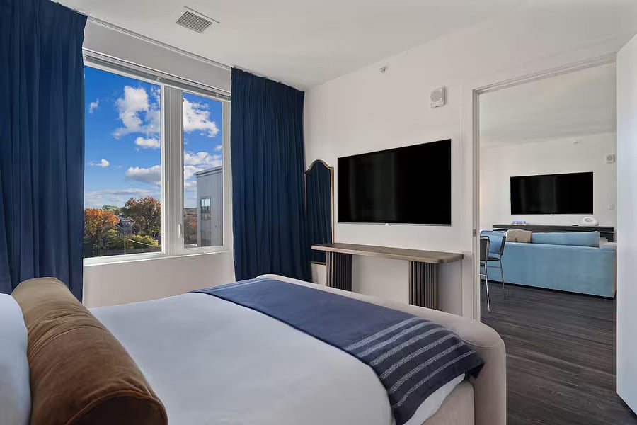 A beautifully appointed bedroom made for unhurried mornings.
Enjoy a refined retreat that feels both personal and indulgent.