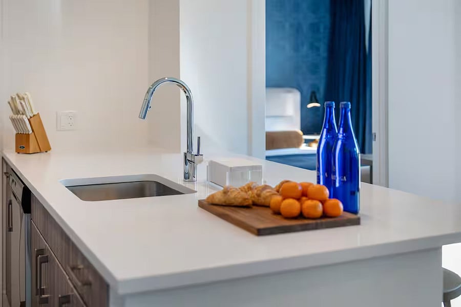 A bright and thoughtfully designed kitchen ready for any recipe.
Experience the joy of cooking in a refined, welcoming space.