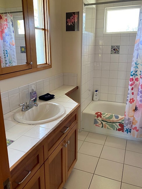 Master bathroom.