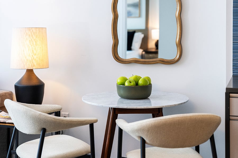 A beautifully designed dining island at the heart of a modern kitchen.
Gather, cook, and connect in a space crafted for effortless living.