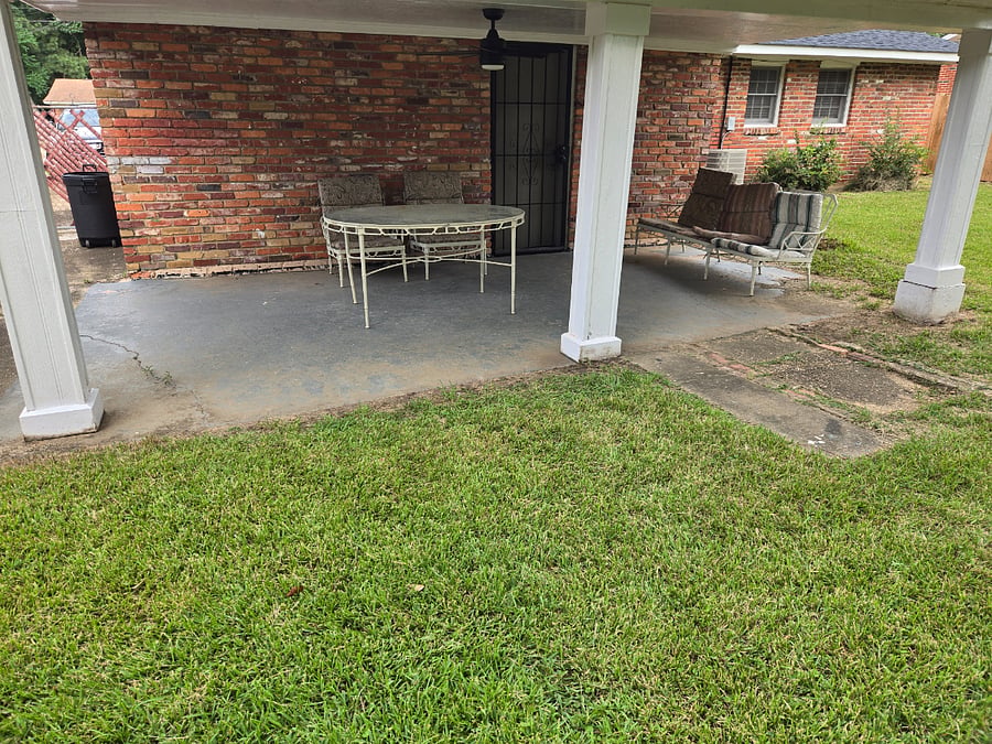 Outside - backyard, covered patio