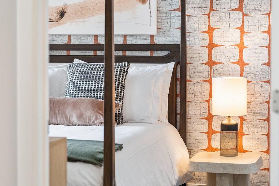 A beautifully appointed bedroom made for unhurried mornings.
Enjoy a refined retreat that feels both personal and indulgent.