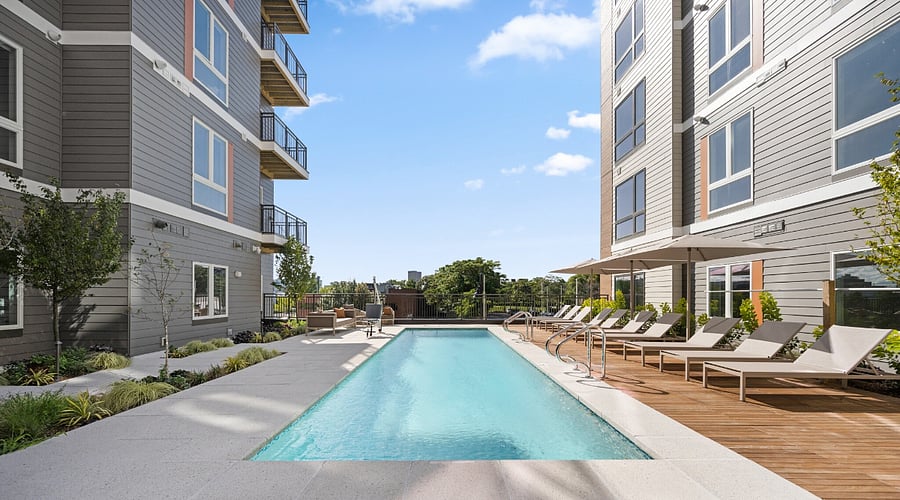 A serene poolside designed for pure relaxation. Soak up the sun and unwind in a space made for effortless leisure.