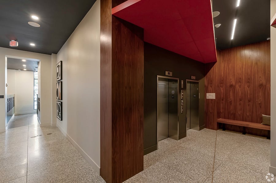 Access elevator corners for your convenient movement across floors.