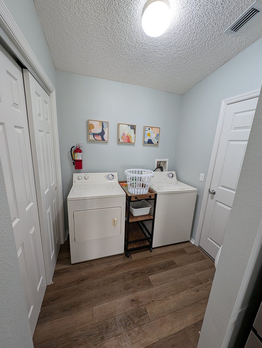 Laundry area.