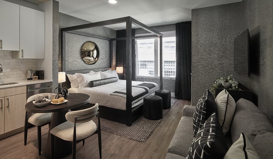 A beautifully designed studio where living and resting flow seamlessly.
Enjoy a space that feels open, elegant, and effortlessly comfortable.