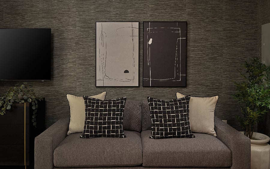 Soft tones and clean lines bring tranquility to this studio retreat.
A perfect blend of lounging, resting, and relaxing.
