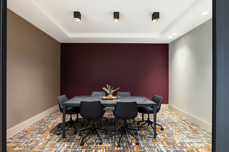 A polished conference room designed for focus and productivity.
Conduct meetings in a space that blends professionalism with comfort.