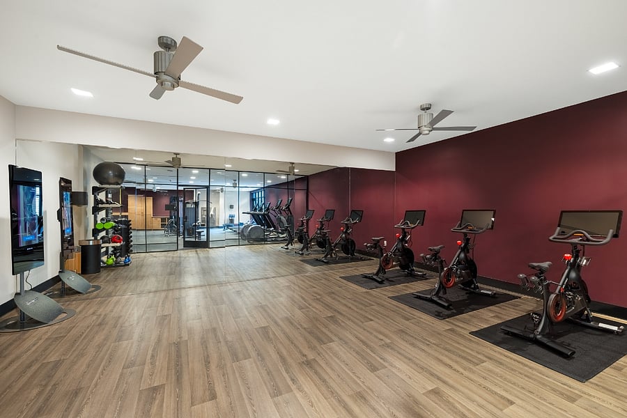 A sleek, well-equipped gym ready for every level of training.
Enjoy a space that supports both strength and balance.