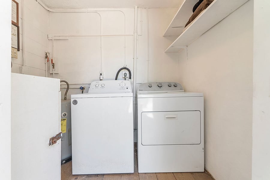 Shared (with 2 other units) washer and dryer