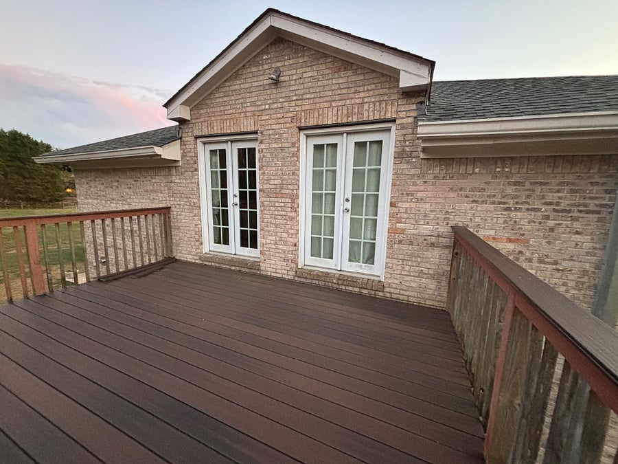 Back Patio. Entrance from both bedrooms