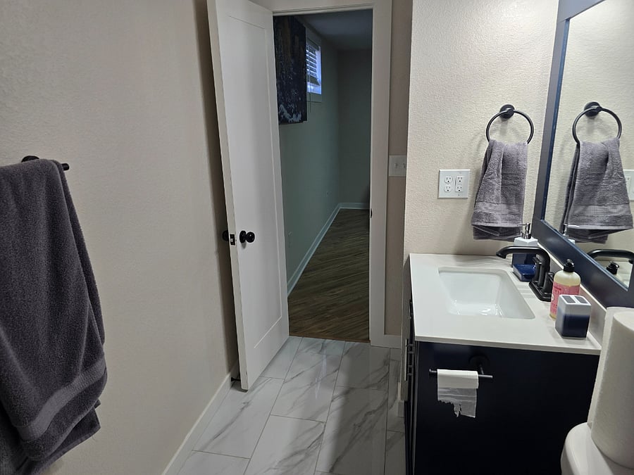 Upstairs bathroom.