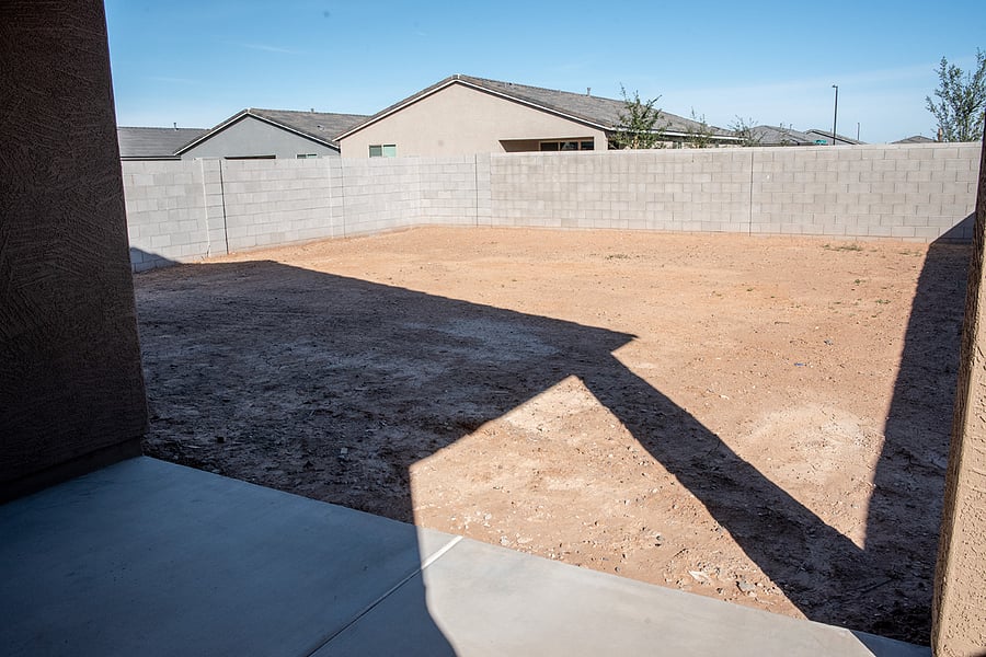 backyard/ soon to be landscaped