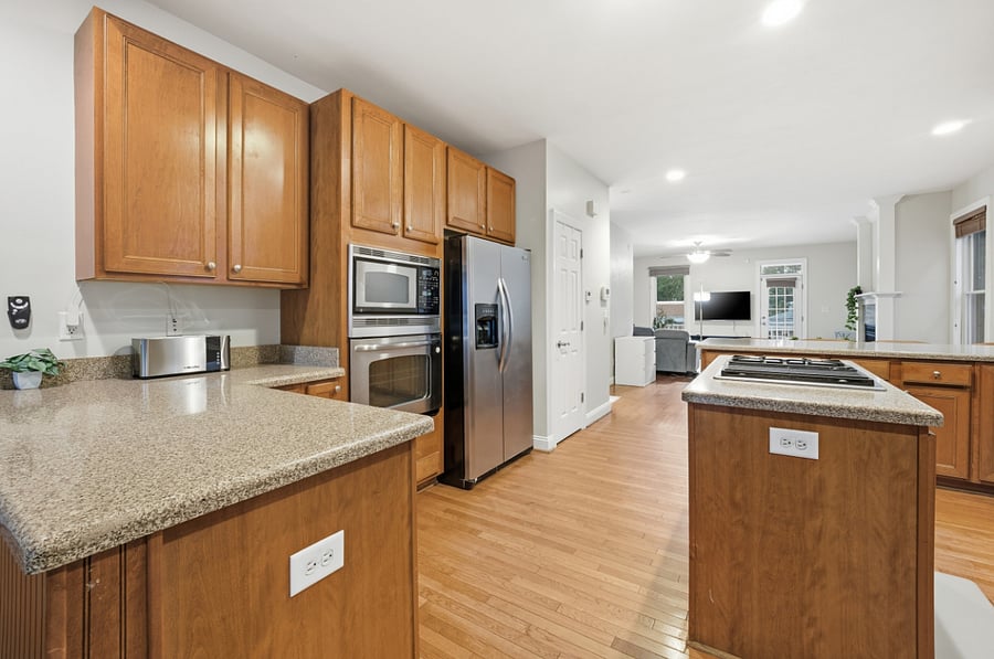 Bright kitchen with generous counter space