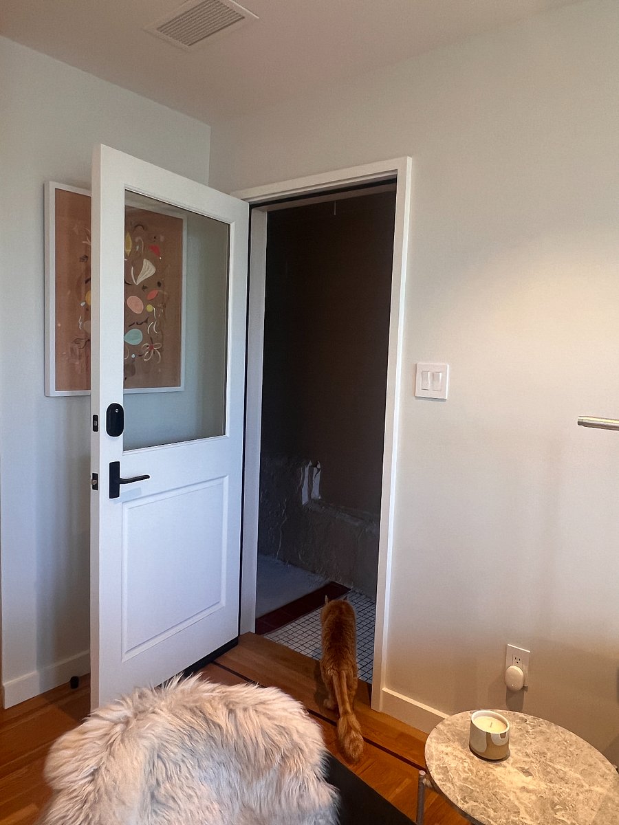 Studio entry door 