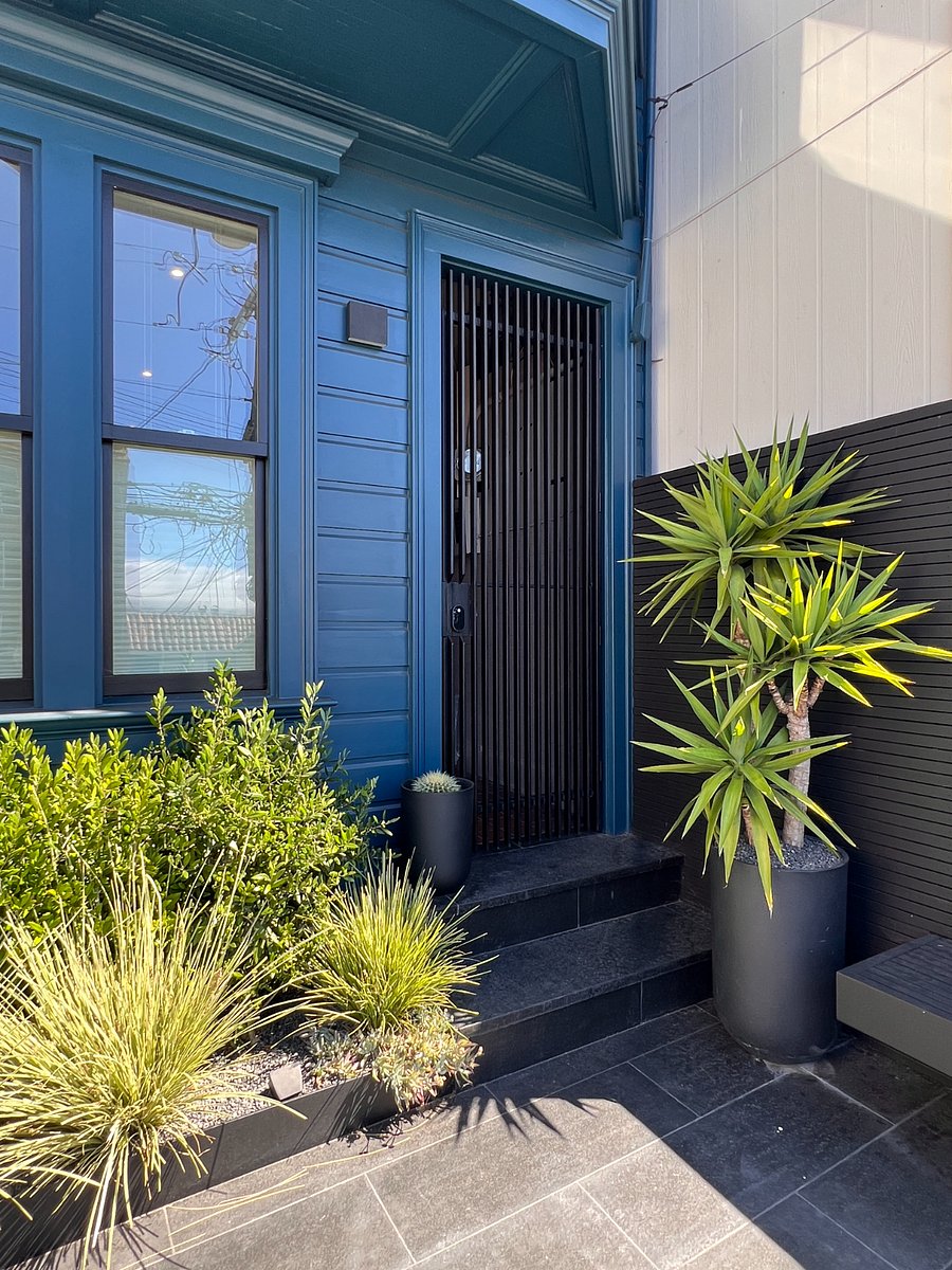 Front patio - entry to studio through side door