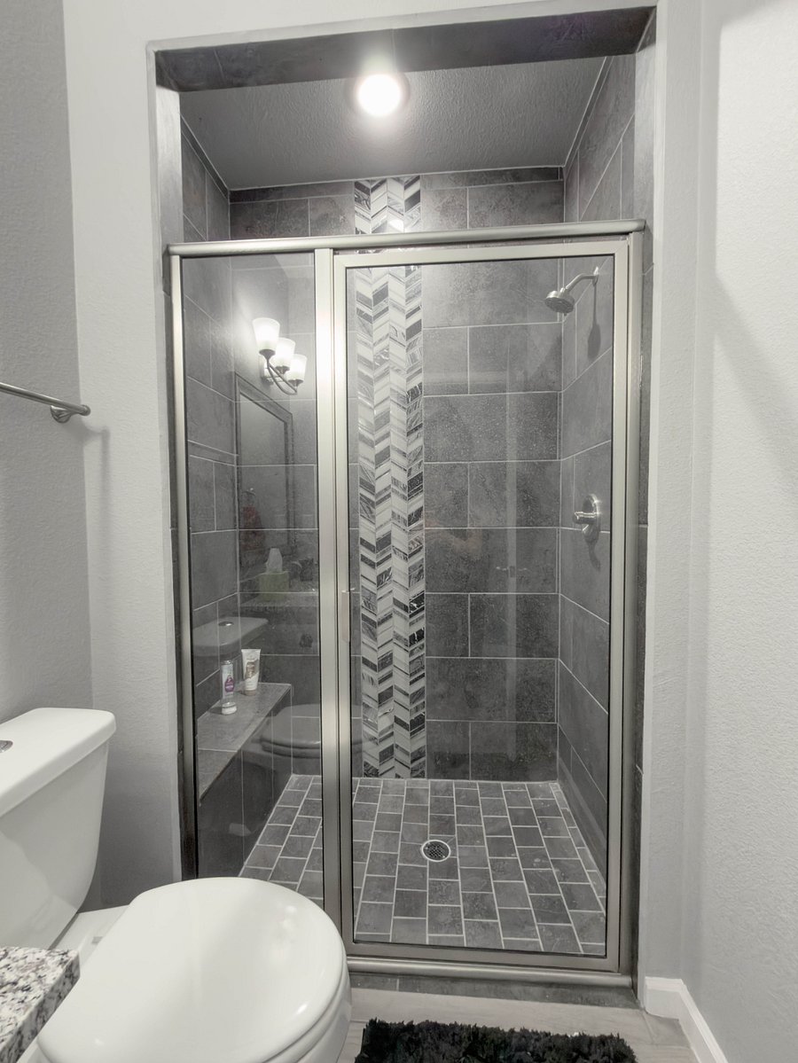 Guest bathroom in hallway