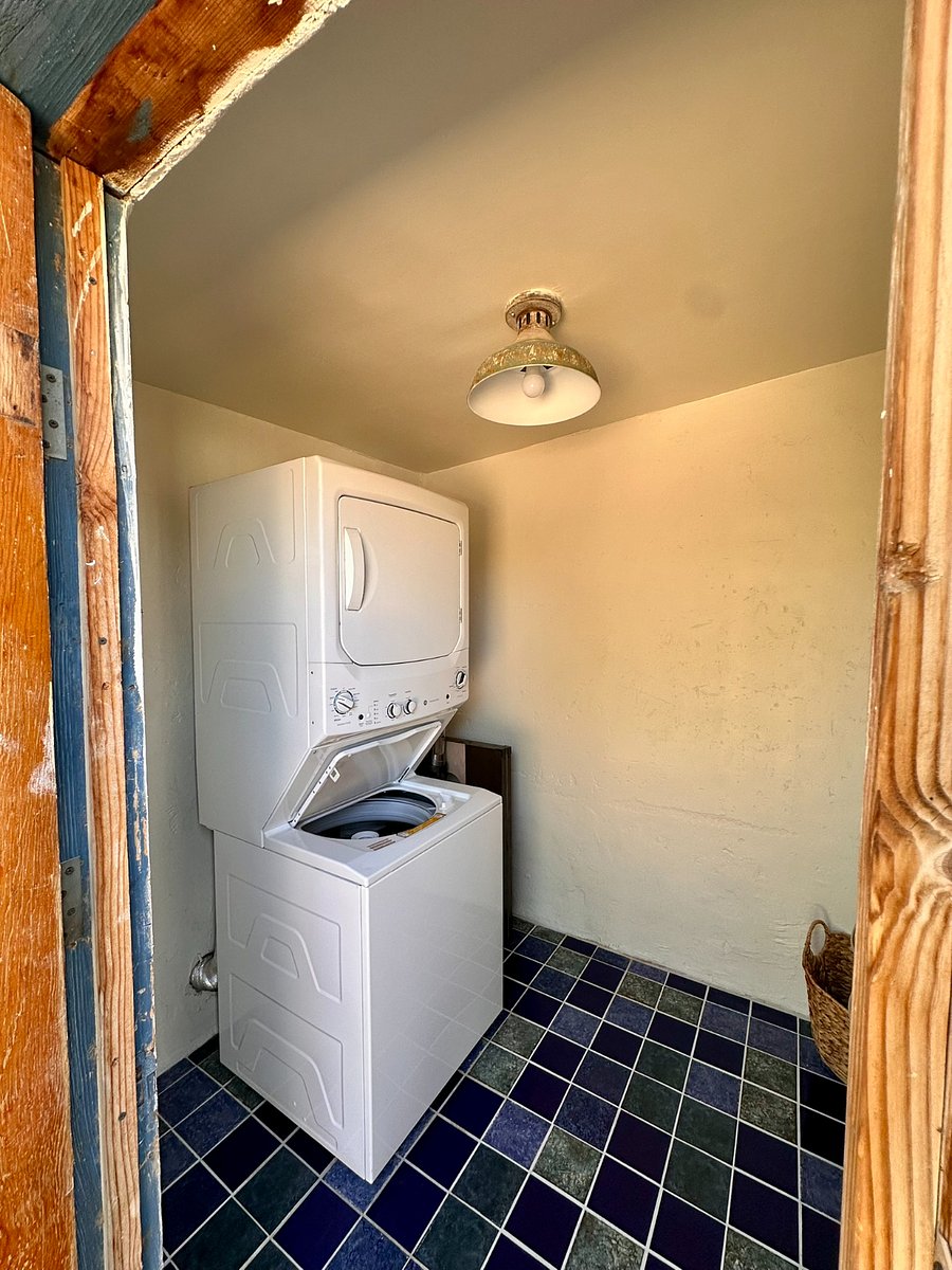 Laundry room in casita