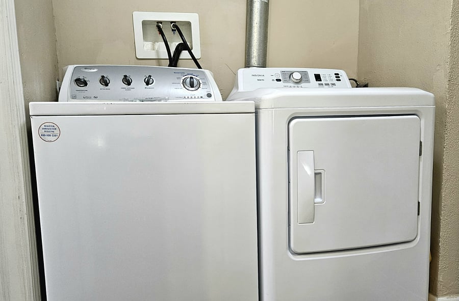 Full washer and dryer ready for your stay.
