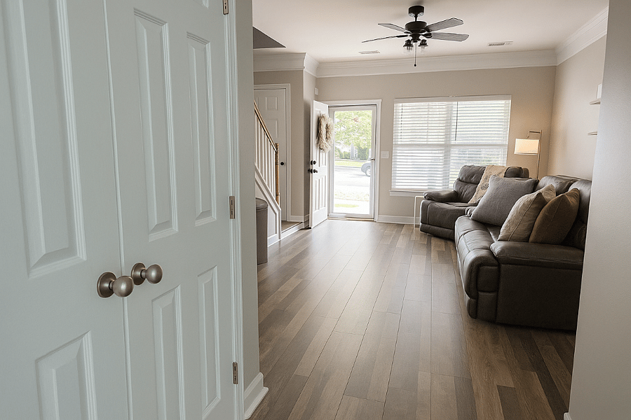 Open-concept space with natural light and direct access to the patioideal for socializing or solo time.