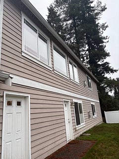 Outside entrance to unit,