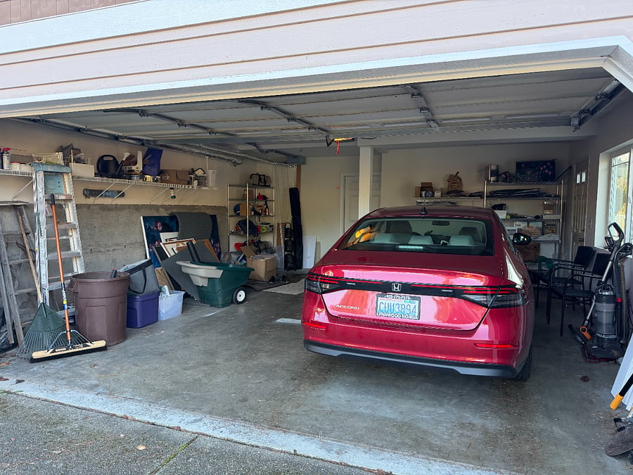 parking spot in garage.