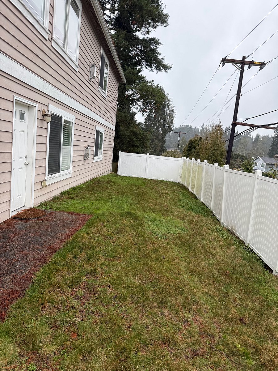 Yard--side entrance on left.