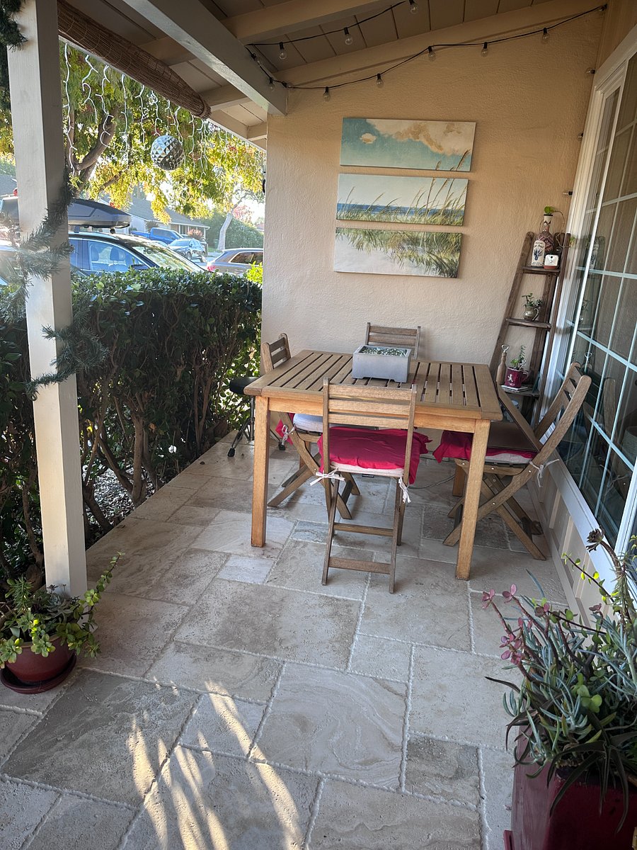 Front porch eating outside area