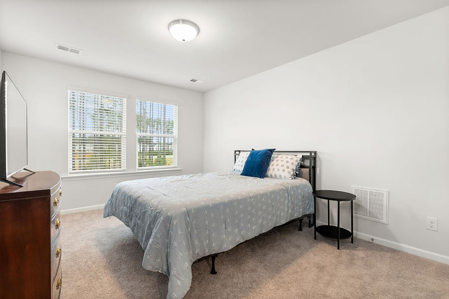 Second bedroom located on the second floor.  Queen size bed and natural light.