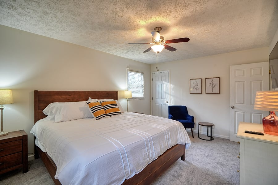 King Bed in primary bedroom