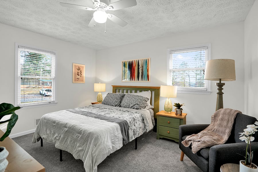 Second Bedroom with space to stretch out