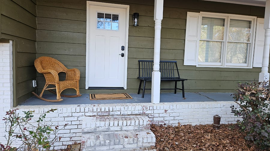 Welcome home! Sit on the porch facing the park.