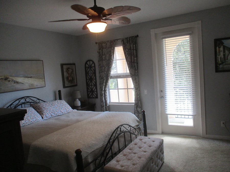 bedroom 1 with balcony