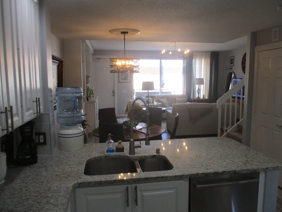 kitchen to dining to living room