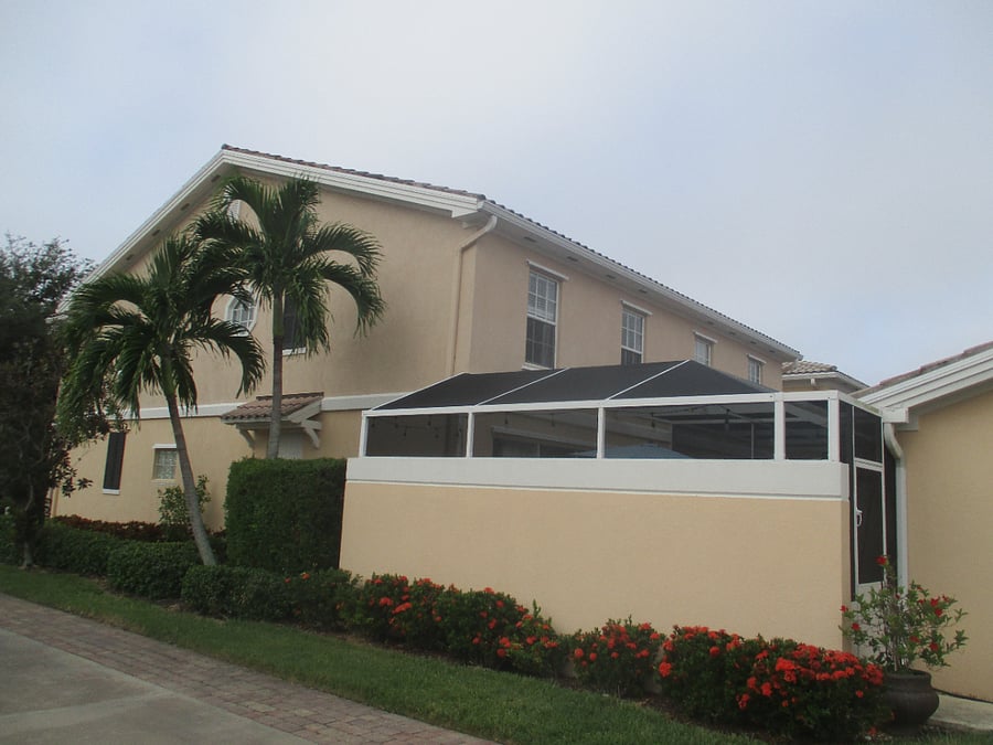 side of townhome