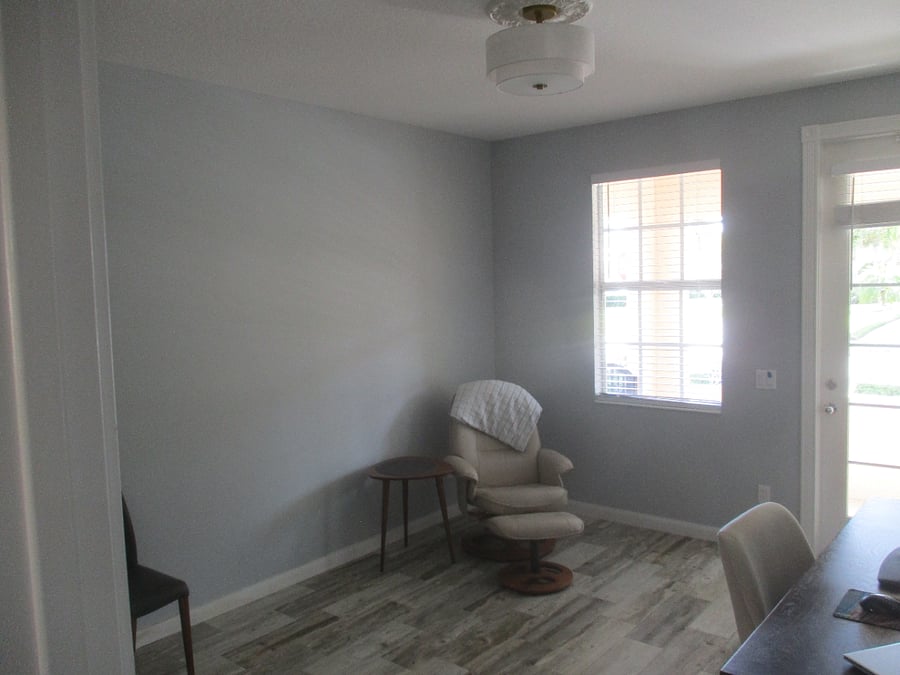 office open to front porch