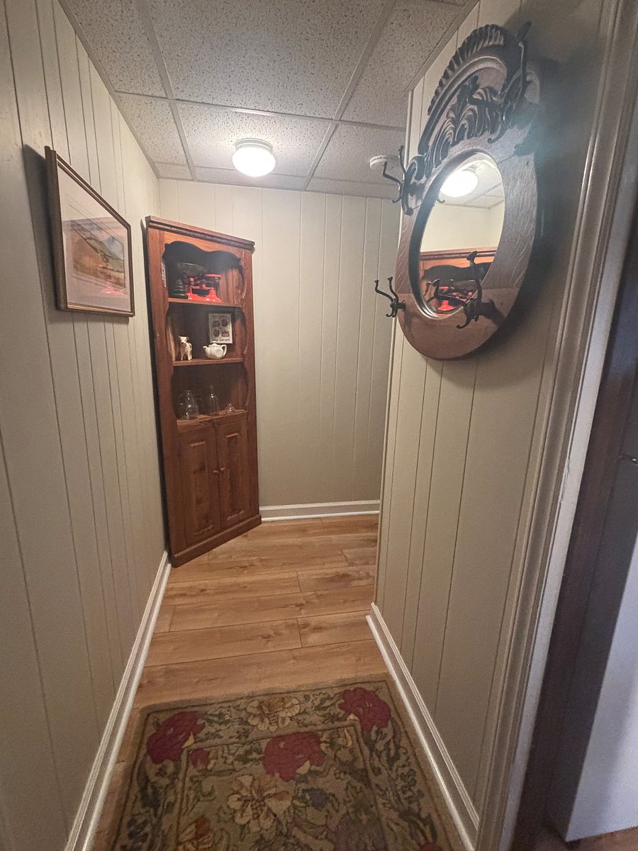 Garage entry and hallway