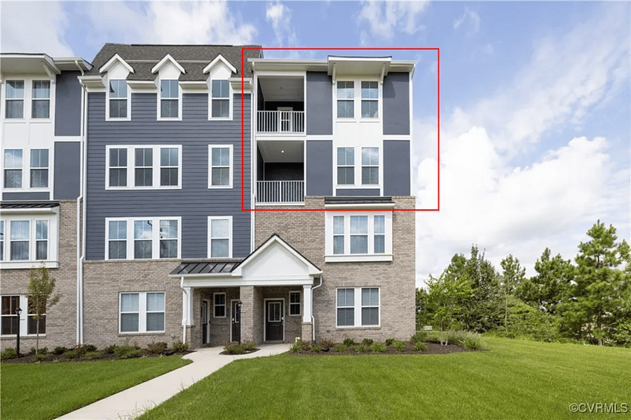 Condo building and its location