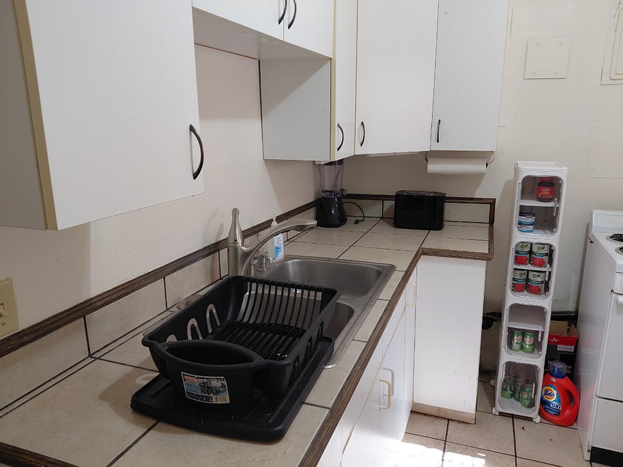 Plenty of amenities and small appliances. Let me know what you need.